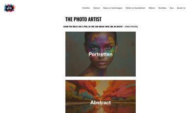Schermafbeelding van thephotoartist.nl