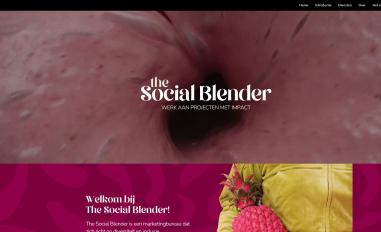 Schermafbeelding van thesocialblender.nl