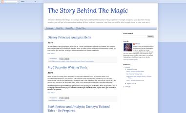 Schermafbeelding van thestorybehindthemagic.blogspot.com
