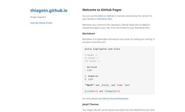 Schermafbeelding van thiagotn.github.io