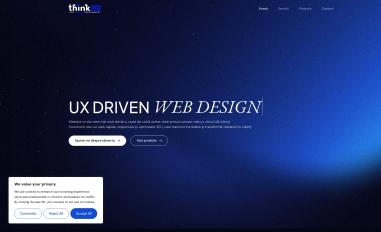 Schermafbeelding van thinkux.ro