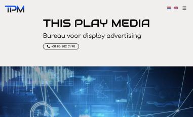 Schermafbeelding van thisplaymedia.nl