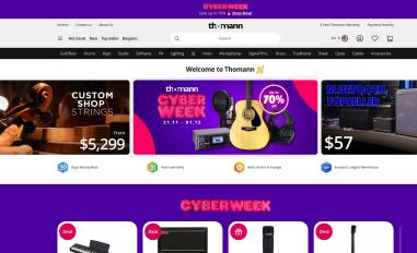 Schermafbeelding van thomann.de