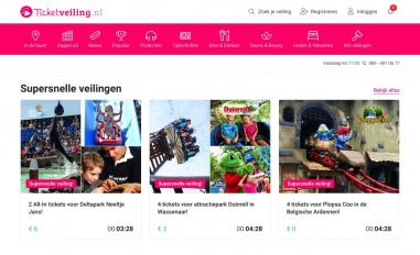 Schermafbeelding van ticketveiling.nl