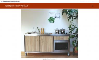 Schermafbeelding van tijdelijkekeukenverhuur.nl