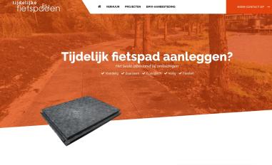Schermafbeelding van tijdelijkfietspad.nl