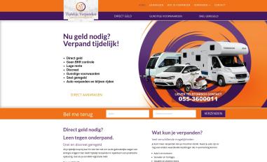 Schermafbeelding van tijdelijkverpanden.nl