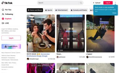Schermafbeelding van tiktok.com