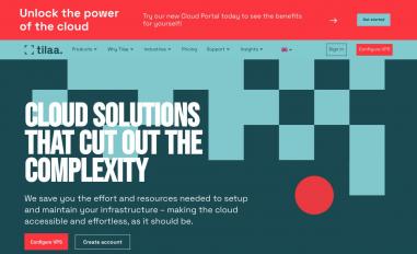 Schermafbeelding van tilaa.com