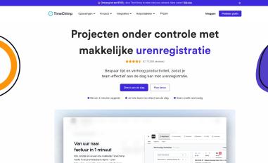 Schermafbeelding van timechimp.com