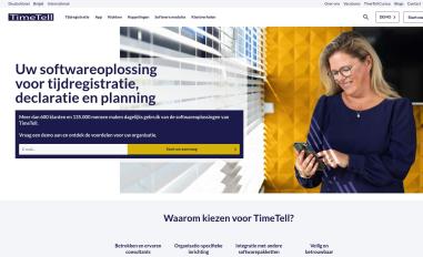 Schermafbeelding van timetell.nl