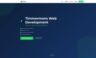 Schermafbeelding van timmermanswebdevelopment.nl