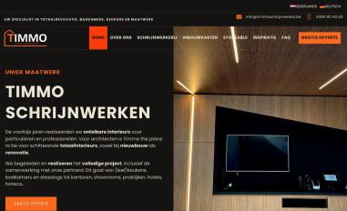 Schermafbeelding van timmoschrijnwerken.be