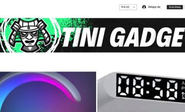 Schermafbeelding van tinigadgets.com