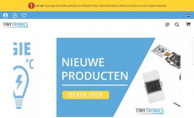 Schermafbeelding van tinytronics.nl