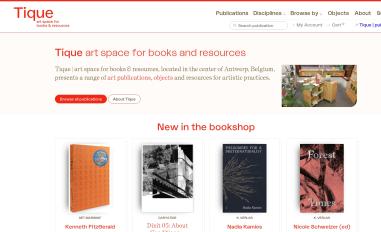 Schermafbeelding van tique.space