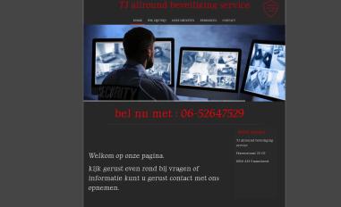 Schermafbeelding van tjallroundbeveiligingservice.com