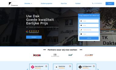 Schermafbeelding van tkdaktechniek.nl