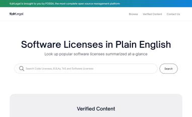 Schermafbeelding van tldrlegal.com