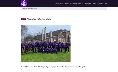 Schermafbeelding van toerclubmariaheide.nl