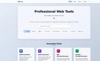 Schermafbeelding van tofix.app
