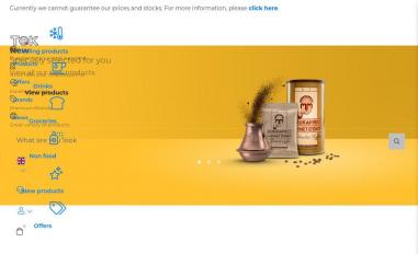 Schermafbeelding van tokfood.com