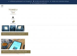 Schermafbeelding van tomeijkoffie.nl