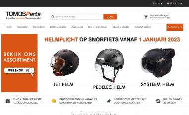 Schermafbeelding van tomos-parts.nl
