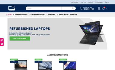 Schermafbeelding van tomtronics.nl