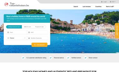 Schermafbeelding van top-vakantiehuizen.be