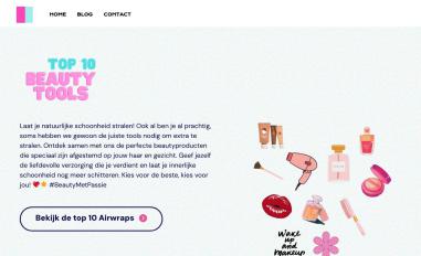 Schermafbeelding van top10beautytools.nl