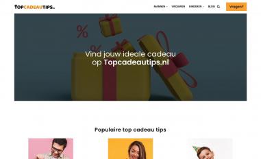 Schermafbeelding van topcadeautips.nl