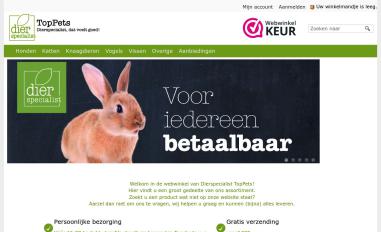 Schermafbeelding van toppets.nl