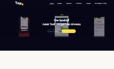 Schermafbeelding van toppuntwebdesign.nl