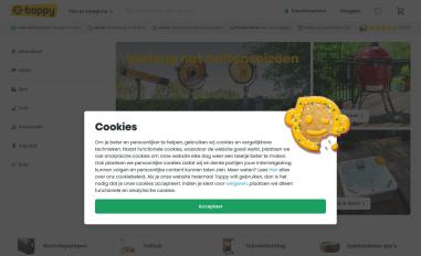 Schermafbeelding van toppy.nl