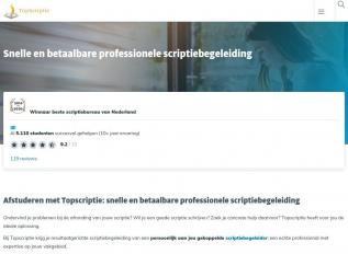 Schermafbeelding van topscriptie.nl