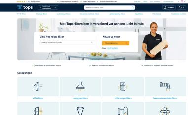 Schermafbeelding van topsfilters.nl