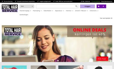 Schermafbeelding van totalhair.nl