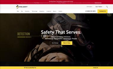 Schermafbeelding van totalsafety.com