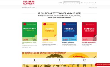 Schermafbeelding van trainersacademie.com