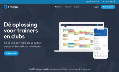 Schermafbeelding van trainin.nl