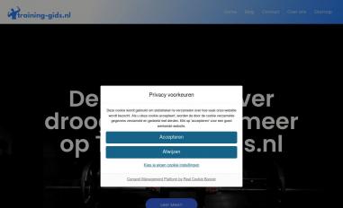 Schermafbeelding van training-gids.nl