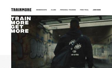 Schermafbeelding van trainmore.nl