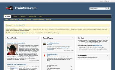 Schermafbeelding van trainsim.com