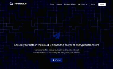 Schermafbeelding van transferstuff.com