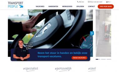 Schermafbeelding van transportpeople.nl