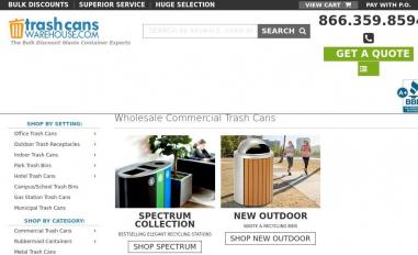 Schermafbeelding van trashcanswarehouse.com