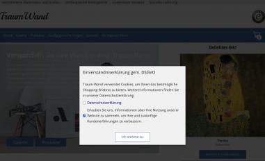 Schermafbeelding van traum-wand.de