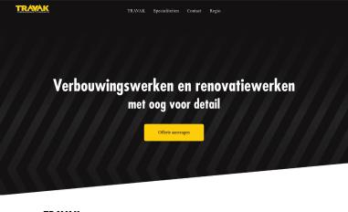 Schermafbeelding van travak.be