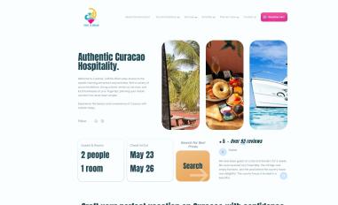 Schermafbeelding van traveltocuracao.com